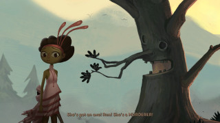 Cartoon woman tree bird head - a cartoon of a woman free wallpaper