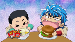 Boy girl hamburger hotdog table - hot free wallpaper