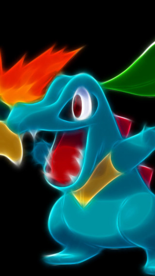 Blue dragon red nose cartoon - tail free wallpaper