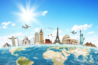 World famous places sun sky - famous free wallpaper