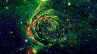 Spiral shaped object space stars - a spiral free wallpaper