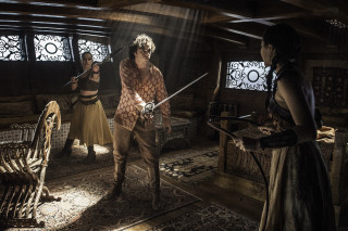 Group people swords room woman - the other hand free wallpaper