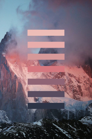 Mountain pink blue background stripe - elsa bleda free wallpaper
