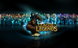 Cartoon character holding bear cityscape - a cityscape free wallpaper for desktop