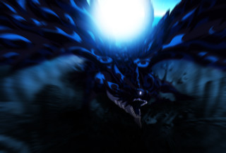 Demonic glowing eyes monster sharp - a demonic looking creature free wallpaper