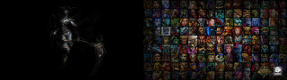 Black background demon images collage - a bunch free wallpaper