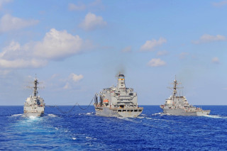 Three ships ocean rope small - the back free wallpaper