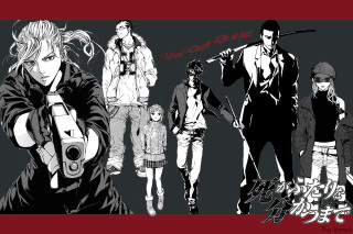 Anime characters guns hats woman - a gun free wallpaper
