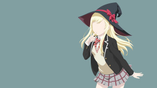 Girl hat dress hands hips - minimalism free wallpaper for desktop