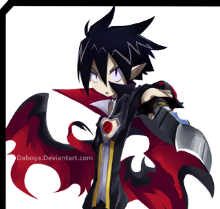 Cartoon character sword red cape - an anime drawing free wallpaper