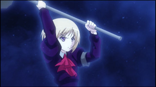 Woman sword hands up blue - a sword in the air free wallpaper