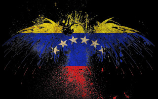 Bird stars venezuela flag wings - a mosaic free wallpaper