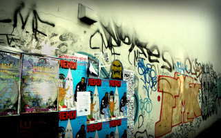 Star wars graffiti posters wall 2 - comic book free wallpaper