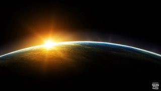 Sunshine earth horizon space artist - sunrise free wallpaper
