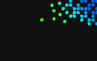 Black background green blue pattern - free abstract wallpaper