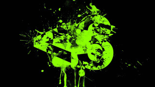 Green black abstract planet star - a silk screen free wallpaper