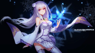 Woman white dress blue light 2 - temporary art free wallpaper