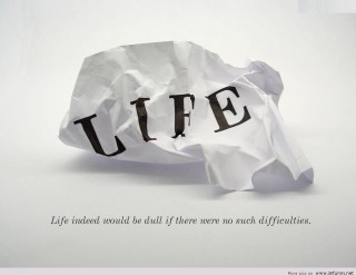 Life paper crumpled words david - a piece of paper free wallpaper