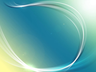 Blue yellow background curved light - a yellow circle free wallpaper