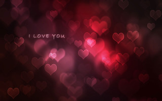 Blurry hearts love valentine kiss - a blurry background free wallpaper for desktop