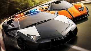 Police cars driving road sunny - a road next free wallpaper