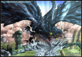 Dragon huge mouth sharp teeth - huge free wallpaper