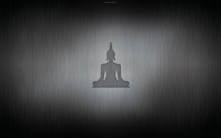 Metal buddha side black silver - a buddha statue free wallpaper