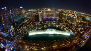 City night fountain lights buildings 2 - cherryl fountain free wallpaper