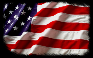 Flag closeup black background white - a white border free wallpaper