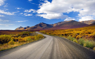 Desert dirt road mountains blue - beautiful free wallpaper for desktop