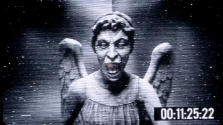 Creepy angel screaming dark room - andrew bell free wallpaper