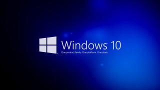 Blue background windows10 logo image - the window 10 logo free wallpaper