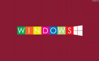 Colorful windows letters red white - bauhau free wallpaper