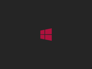 Red window black background red - a red logo free wallpaper