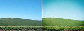 Green hill blue sky road - a car free wallpaper