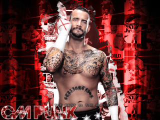 Man tattoo baseball bat flag - punk free wallpaper