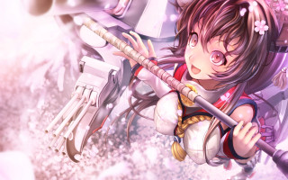 Girl sword pink background white - a sword free wallpaper