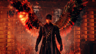 Man wings room fire flames - du jin free wallpaper
