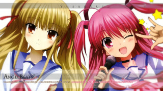 Anime girls pink hair microphone - a microphone free wallpaper for desktop