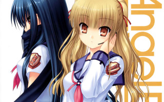 Anime girls long hair white 9 - a white shirt and tie free wallpaper
