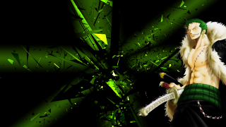 Man sword green background anime - anime style free wallpaper