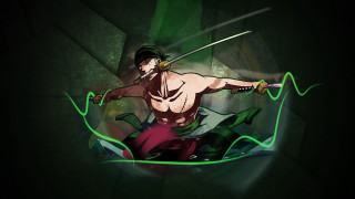 Man sword green background wave - a green background behind free wallpaper