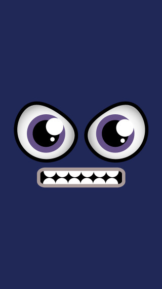 Creepy cartoon eyes black background - andries stock free wallpaper