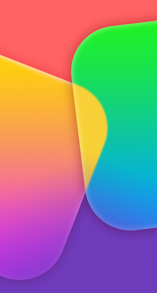 Colorful background curved corner synchromism - surreal free wallpaper