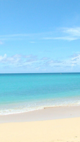 Person walking beach surfboard ocean - impressionist free wallpaper