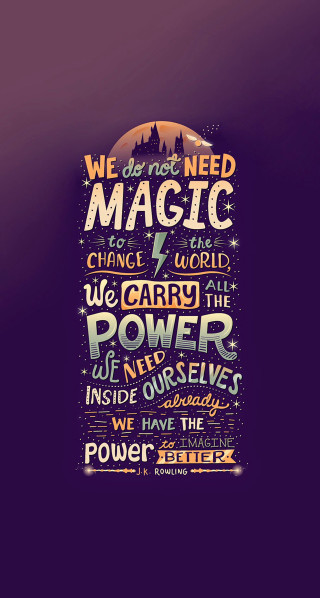 We are not magic poster - vector art free wallpaper