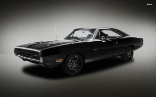 Black muscle car studio gray - cafer bater free wallpaper