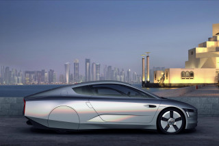 Futuristic car city skyline night - farid mansour free wallpaper