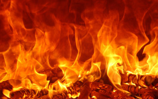 Fire flame ember burning abstract - red free wallpaper