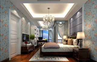 Bedroom arts crafts quarton autumn - open ceiling free wallpaper